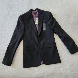 NWT INC Black Two Button Blazer Lined Slim Fit Size XS